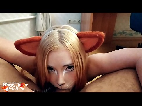 ❤️ Kitsune اس کے منہ میں ڈک اور سہ نگل سیکس  ❌❤